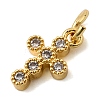 Brass Micro Pave Cubic Zirconia Pendants KK-I360-006G-02-2