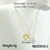 Mother's Day Brass Micro Pave Clear Cubic Zirconia Pendant Necklaces FS-WG67A5B-10-1