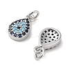 Brass Micro Pave Cubic Zirconia Pendants KK-B102-02P-2