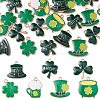 35Pcs 7 Styles Saint Patrick's Day Alloy Enamel Pendants ENAM-CJ0005-45-1
