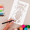 Plastic Drawing Painting Stencils Templates DIY-WH0396-0134-3