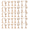 40 Sets 8 Styles Wood Display Decorations DIY-OC0012-71-1
