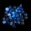 Luminous Transparent Resin Inner Flower Beads RESI-C070-05B-3