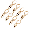 8Pcs Zinc Alloy Cord Ends FIND-AR0006-64G-1
