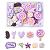30Pcs 10 Styles Opaque Resin Decoden Cabochons CRES-YW0002-16-1