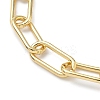 Brass Paperclip Chain Bracelets BJEW-C138-01G-5