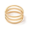 Criss Cross 304 Stainless Steel Finger Ring for Women  RJEW-B035-03G-2