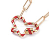 Iron Paperclip Chain Necklaces NJEW-JN02737-M-3