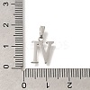 304 Stainless Steel Micro Pave Cubic Zirconia Pendants STAS-H228-02P-06-3
