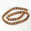 Electroplate Non-magnetic Synthetic Hematite Bead Strands G-F300-29B-03-2
