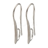 Brass Earring Hooks KK-H502-12S-1