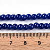 Baking Paint Imitation Jade Glass Round Bead Strands DGLA-Q021-4mm-33-4