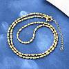 2.2MM Brass Ball Chain Necklaces for Men Women X-NJEW-L012-06G-3
