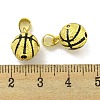 Rack Plating Brass Micro Pave Clear Cubic Zirconia Pendants KK-S091-17-3