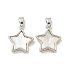 Natural White Shell Pendants KK-A214-26P-1