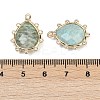 Natural Amazonite Faceted Pendants G-K347-06G-06-3