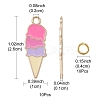 Summer Theme Alloy Enamel Pendants ENAM-YW0002-86G-5
