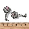 Angel Brass Natural Rhodonite Pendants KK-D361-02AS-28-3
