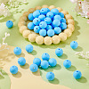 50Pcs Food Grade Eco-Friendly Silicone Beads SIL-TA0002-89I-4
