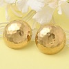 Ion Plating(IP) 304 Stainless Steel Half Round Stud Earrings for Women EJEW-M089-10G-1
