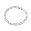 Non-Tarnish 304 Stainless Steel Grooved Ring Bangles for Women Men BJEW-Z064-03P-2
