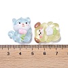 Luminous Cute Animal Translucent Resin Decoden Cabochons RESI-B024-05-4