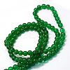 Baking Paint Transparent Glass Round Bead Strands DGLA-Q022-8mm-25-3