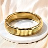 304 Stainless Steel Stretch Bracelets for Women Men BJEW-A031-02A-G-1