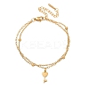304 Stainless Steel Key Charm Chain Bracelets BJEW-M097-01B-G-4
