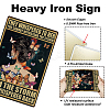 Vintage Metal Tin Sign AJEW-WH0189-835-3
