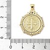 Brass Micro Pave Cubic Zirconia Pendants KK-Q068-33A-G-3