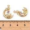 Brass Micro Pave Cubic Zirconia Pendants KK-C155-19G-01-3