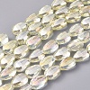 Electroplate Glass Beads Strands EGLA-G036-A-FR02-1