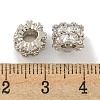 Brass Cubic Zirconia Beads KKB-L215-022P-2