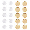 12Pcs Brass Pendant Cabochon Settings KK-TA0003-10C-3