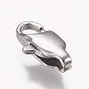 Tarnish Resistant 316 Surgical Stainless Steel Lobster Claw Clasps STAS-Z013-01A-3