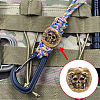 2Pcs 2 Colors Brass EDC European Beads FIND-NB0004-99-5