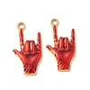 304 Stainless Steel Enamel Pendants STAS-I351-13G-1