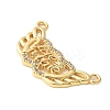 Brass Micro Pave Clear Cubic Zirconia Links KK-D357-03I-G-2