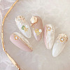 24Pcs 6 Styles Alloy Enamel Cabochons MRMJ-GO0001-06-5