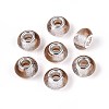 Transparent Resin Rondelle European Beads RESI-N044-02I-1