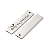Anti-Tarnish 201 Stainless Steel Pendants STAS-R002-16P-2
