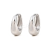 316 Surgical Stainless Hoop Earrings EJEW-C160-06B-P-2