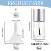Transparent Glass Nail Polish Empty Bottle AJEW-GF0009-76B-01-2