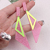 Acrylic Dangle Stud Earrings FS-WG4F998-05-1
