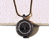 Alloy Tree of Life Urn Ashes Pendant Round Snake Chain Necklaces for Women Men PW-WG68F6E-01-2