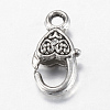 Tibetan Style Alloy Lobster Claw Clasps TIBE-T002-03AS-NR-2