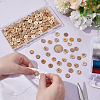 200Pcs 10 Styles 2-Hole Natural Coconut Buttons DIY-GA0008-28-3