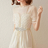 Flower Glass Seed Cloth Sew on Appliques PATC-WH0008-92A-6