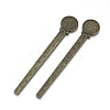 Tibetan Style Alloy Cabochon Setting TIBE-R001-02AB-2